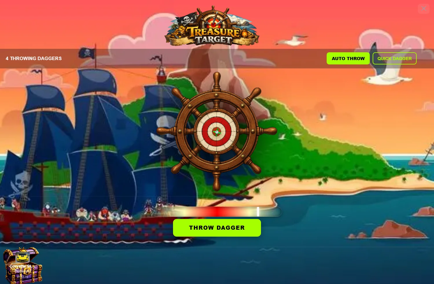 Treasure Target Darts – Instant Win Game
